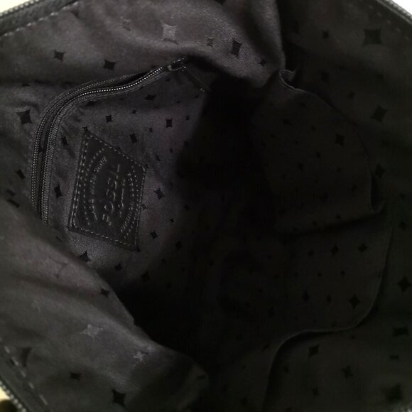 Like New Fossil Morgan Traveler Pebble Leather Black Crossbody Bag - Picture 7 of 12